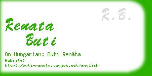 renata buti business card